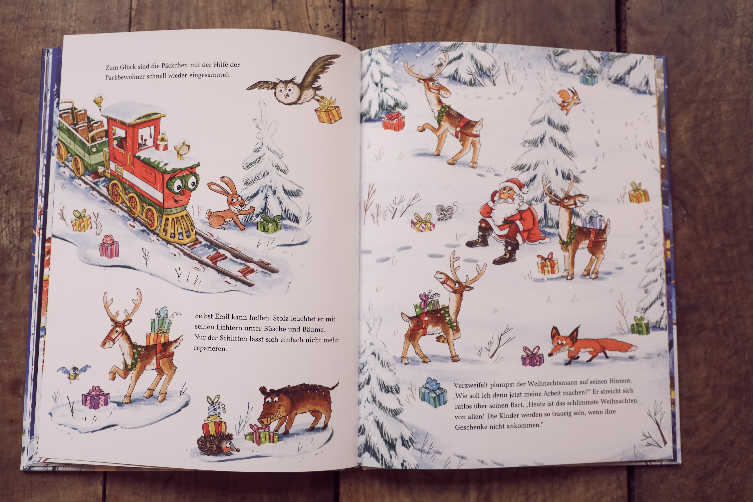 "Die kleine Weihnachtslok" von Anna Ruhe, illustriert von Igor Lange